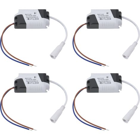 4PCS Blocs Alimentation pour Panneau LED 8-24 W Transformateur Alimentation Non Isolé 24-86 V 280 MA pour Projecteur Plafonnier Lampadaire 75 X 34 X 20 Mm (1/5)