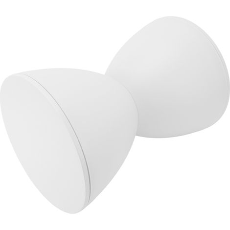 Tabouret rond design nordique moderne en plastique blanc, repose-pieds pour salon, entrée, salle de bain, essayage, tabouret bas polyvalent (emballage carton individuel, surpoids, hors format) (1/5)