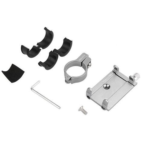 1 Paire de bouchons de guidon en alliage d'aluminium pour VTT, couleur titane, embouts de poignée de vélo (1/5)