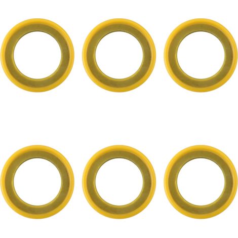6pcs 26-830749 Joints de Bouchon de Vidange, Joints de Graisse d'Unité Inférieure Joint de Bouchon de Vidange de Rondelle de Vis de Vidange Compatible avec Mercury Marine/Mercruiser (1/5)