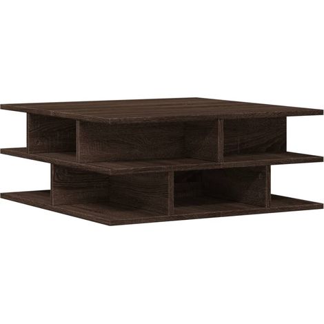 Maison Exclusive - Couchtisch Braun Eichen-Optik 70x70x29 cm Holz