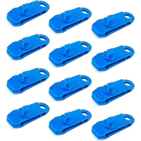 Ensemble de 12 clips de verrouillage multifonctions pour bâches et activités de camping. (1/5)