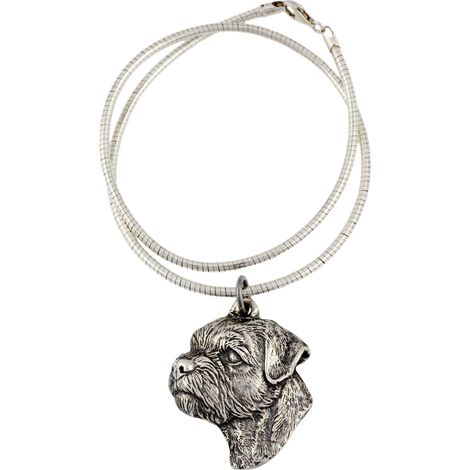 Border Terrier - collana per cani, gioielli unici per amanti dei cani, ciondolo a forma di serpente unico di Art-Dog (1/5)