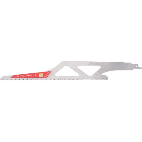 Lame de scie alternative 302mm de longueur 6TPI, recette irrégulière en acier inoxydable pour la coupe du bois, des tuyaux en PVC et du plastique (1/5)