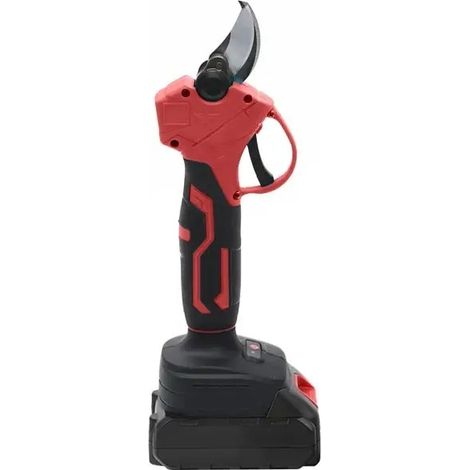 Sécateur électrique sans fil, coupe-branches avec batterie lithium rechargeable, rouge (1/5)