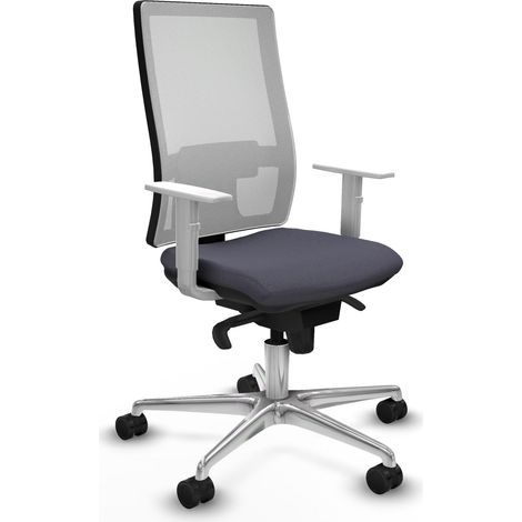 Piqueras y Crespo Horna Chaise de bureau gris foncé (1/3)