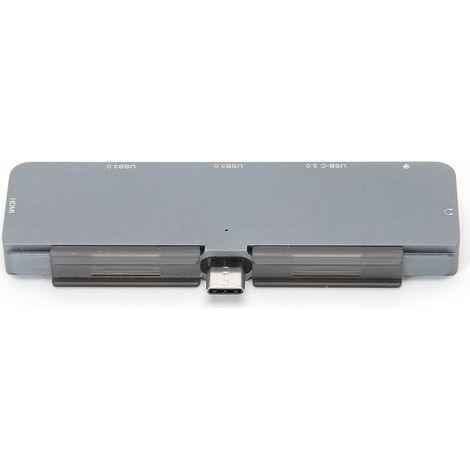 Station d'accueil USB-C 6-en-1 avec HDMI, ports USB 3.0 et charge rapide pour téléphones et ordinateurs portables (1/5)