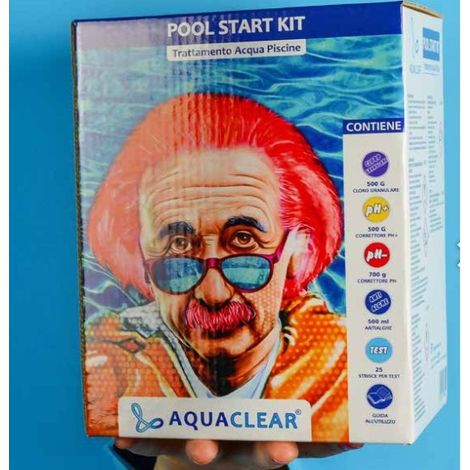 Kit start pool cloro, ph, antialghe e test (1/2)