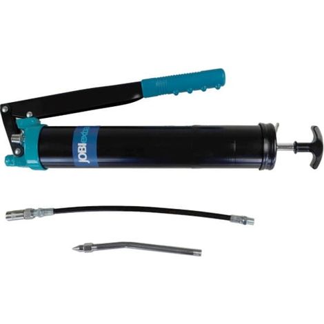 Jobi Extra WX9646 engrasadora manual de 500 cc, construcción de acero, cabezal de aluminio, presión máxima de 70 MPa, incluye dos aplicadores, uso profesional y doméstico