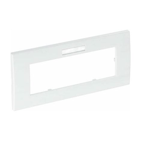 OBO Bettermann Telaio di copertura Modulo 45, 3-posto 84x185mm policarbonato bianco puro RAL 9010, 6119382