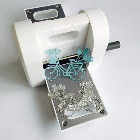 Manuelle Papierbastel-Schneide- und Prägemaschine, Werkzeug zum Schneiden und Herstellen von Lernspielzeug, Papierbastelmaschine, kann Papierkarten bis zu 7,5 x 14,5 cm schneiden. (1/5)