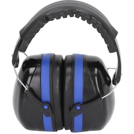 Casque anti-bruit bébé réglable et rotatif à 360° - Protection auditive pour avion en bleu et noir (1/5)