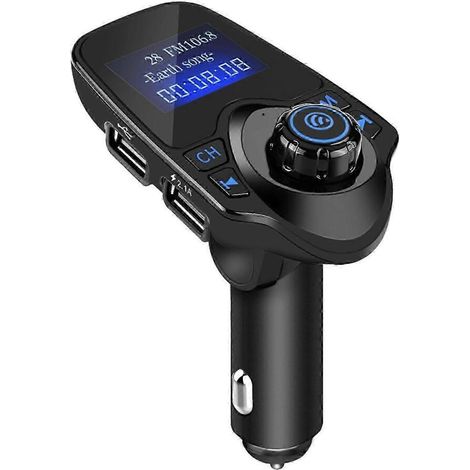 Kit mains libres Bluetooth T11 pour voiture, lecteur MP3, transmetteur FM et chargeur USB. (1/4)