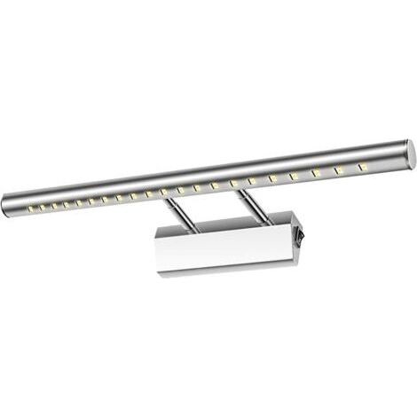 5-W-LED-Badezimmerspiegelleuchte, Wandleuchte, IP44 wasserdicht, 180° verstellbarer Winkel mit Edelstahlschalter, dekorative Beleuchtung für WC-Schrank und Schminktisch, 40 cm (1/5)