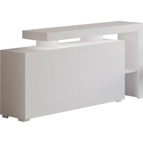 Buffet lumineux 4 portes avec niches ouvertes DAKOTA (1/5)