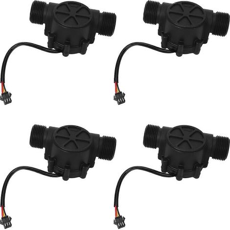 Quatre interfaces DN25, DC3,5-24V, 1 pouce, capteurs de débit à effet Hall 2-100 litres/minute, compatibles avec les compteurs de débit des chauffe-eau à pompe à chaleur. (1/5)