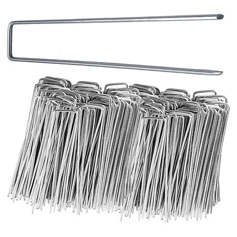 Nadeln für Vliesstoffe 15x3 cm, Metallanker, silber, 100 Stück.