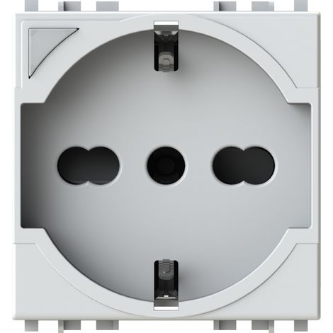 Modulo presa schuko smart WiFi con energy meter, serie S, bianco, 16A, compatibile con serie Vimar Arkè - 4Box P40S 4BP40S.V19B (1/4)