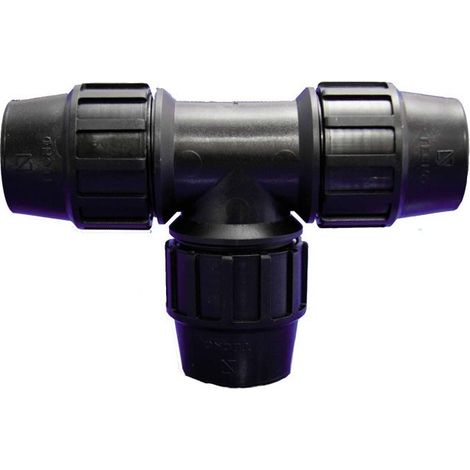 Te Igual PE  Accesorio para tuberia de polietileno  Medidas de 20mm a 90mm (1/5)