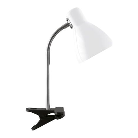 Lámpara de lectura con pinza 15W blanca kati E27 pinza Ideus 02861