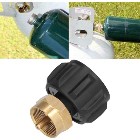 Raccord de remplissage de bouteille de propane à filetage interne standard américain 1/4 pouce, adaptateur en laiton pour cartouche de gaz QCC1 (1/5)