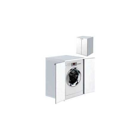 MOBILE COPRILAVATRICE IN RESINA BIANCO  esterno: cm.68,5x64,5x88h.interno: cm.62x58x86h    MONGARDI
