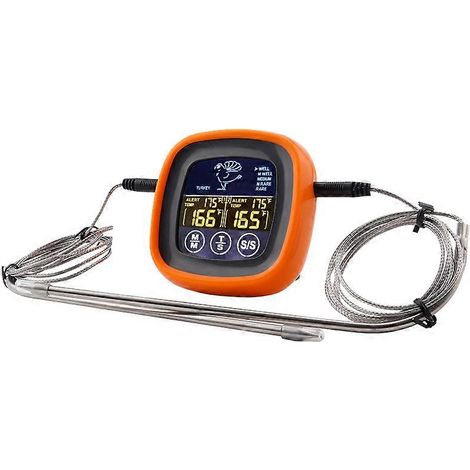 Thermomètre alimentaire numérique à double sonde TS-6602 pour barbecue et cuisson de viande, indicateur de température de cuisine-AquaForge