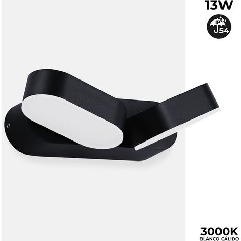 Barcelona Led – Applique extérieure orientable 13W IP54 – Éclairage LED 3000K – Têtes pivotantes 360º – Métal noir moderne (1/5)