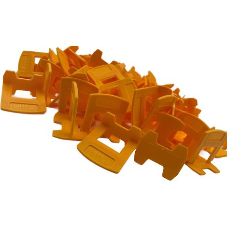 Clip di montaggio per sistema di livellamento piastrelle Atlas Tools, 2 mm, 400 pezzi (1/5)