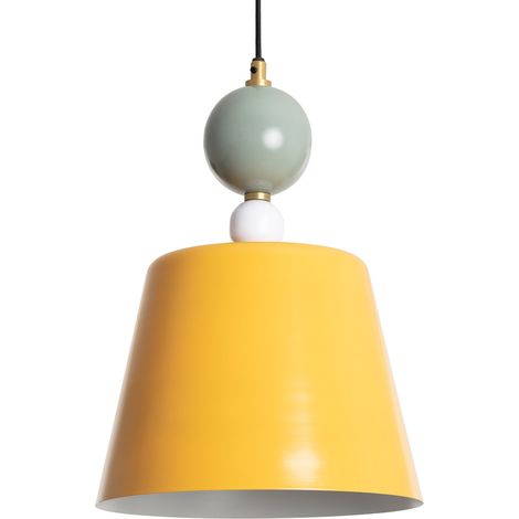 Lámpara Colgante Metal Pekia Bougy Amarillo (1/5)