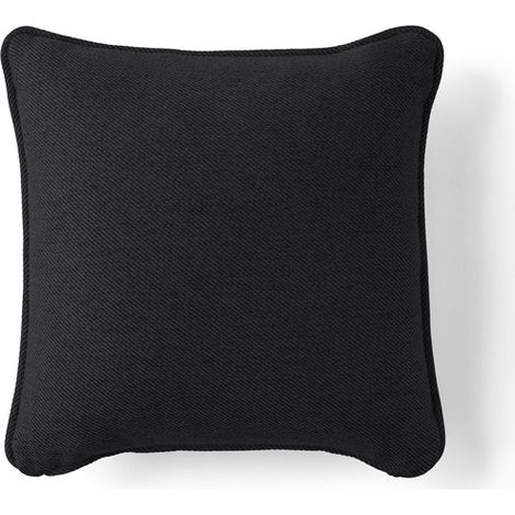 Caracas - coussin - en tissu - 38x38 cm - noir (1/4)