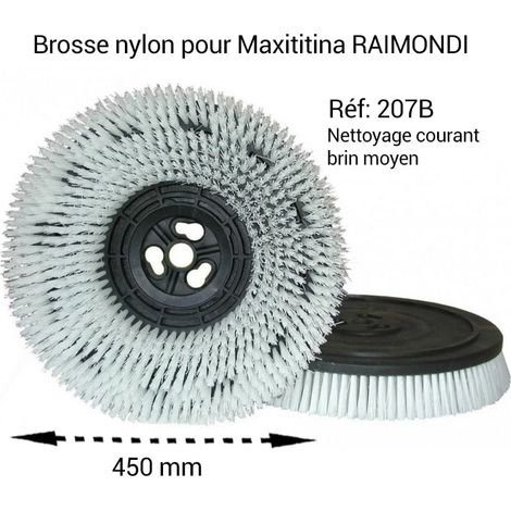 Plateau brosse nylon pour MAXITITINA RAIMONDI Moyen (brins 065) 450 mm