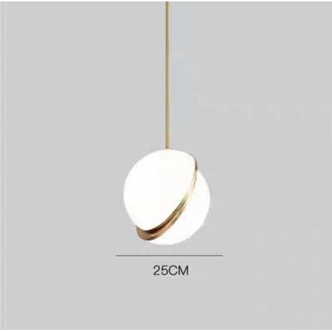 Suspension en Verre Design Moderne 25cm, Lampe Plafonnier Créative pour Salon, Chambre à Coucher, Café et Restaurant (1/2)
