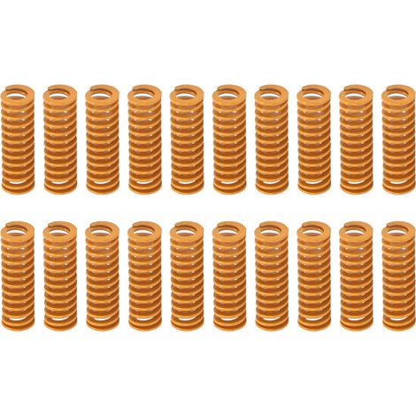 Lot de 20 ressorts de nivellement pour plateau chauffant d'imprimante 3D, accessoires de pression 8 x 25 mm.