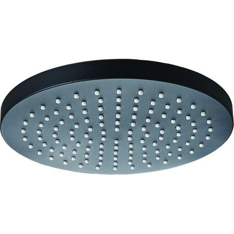 Soffione doccia circolare colore nero modello Nico-200 kamalu