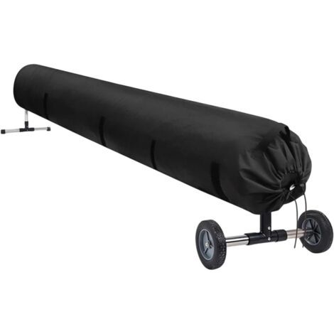 Housse De Protection pour Enrouleur Solaire Piscine, 16FT/18FT Bâche en Tissu Oxford Enrouleur, Couvertures Étanche, Anti-Vent/Pluie/Poussière/UV Jardin, Piscine 18 pieds: 550 cm - (1/5)