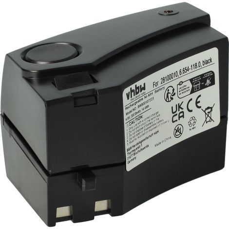 vhbw 1x batteria compatibile con Kärcher KC55 aspirapolvere nero (3000mAh, 4,8V, NiMH)