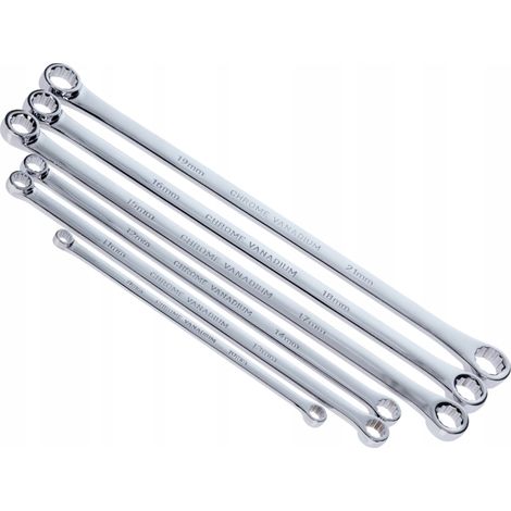 Falon-Tech langer Ringschlüssel für Spannrollen 8-21 mm CrV-Satz