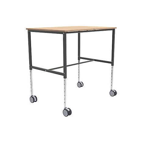 Mesa rodante ERGO  L x A x H 800 x 1140 x 720 mm  haya