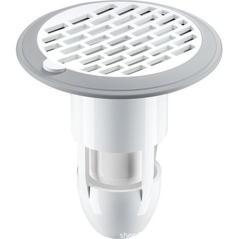 37 75 Mm Grilles pour Bonde De Baignoire, Crépine De Vidange, Siphon De Sol Anti Odeur pour Tuyaux De, Passoire à Cheveux Ronde Réutilisable, égouttoir De Sol De Douche, Blanche (1/5)
