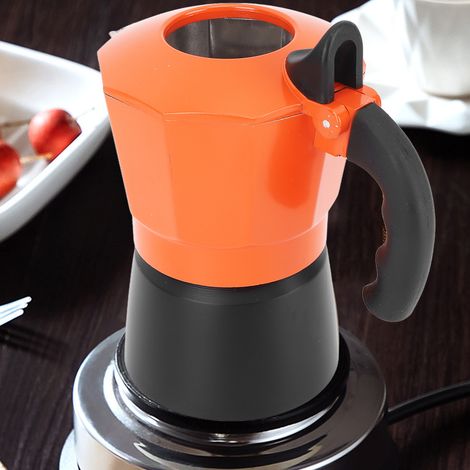 Achteckige italienische Moka-Kaffeekanne mit Doppelventil, 6 Tassen, 300 ml (1/5)
