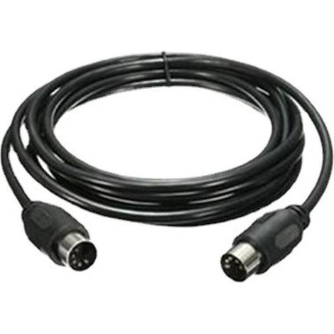 Cavo di prolunga MIDI maschio-maschio a 5 pin, di alta qualità, adatto per chitarre elettriche e pianoforti, lunghezza 1,5 metri. (1/5)