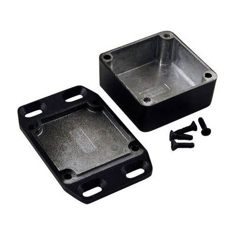 Hammond Electronics 1590LLBFLBK Boîtier universel 50 x 50 x 25 aluminium noir 1 pc(s) S206231 (1/2)