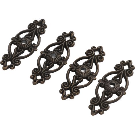Quincaillerie d'angle à motif K242, 63 x 24 mm, pour meubles, style antique, pour boîtes en bois, coins décoratifs, en alliage, petites cornières, paquet de 20. (1/5)
