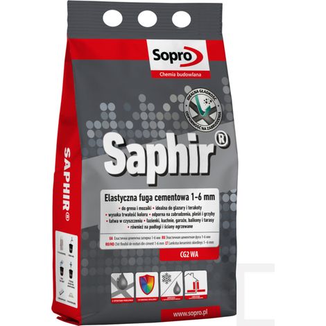 Malta per fughe Sopro Saphir 10 bianca 4 kg (1/3)