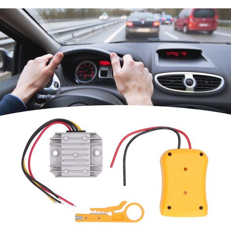 Ce convertisseur de tension CC-CC abaisseur pour batterie DeWalt 20V vers 12V, adaptateur automatique DIY de 36W à alimentation par ressort, est doté d'une protection améliorée contre les basses tensi (1/5)
