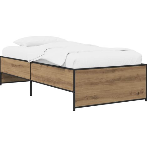 Estructura de cama Roble Artesanal 80 x 200 cm vidaXL (1/5)