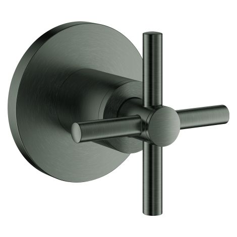GROHE UP-Ventil-Oberbau Atrio 29396 Kreuz-Griff hard graphite gebürstet, 29396AL0 (1/4)