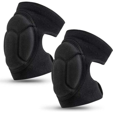 Genouillères, Genouillères De Jardin De Protection, Genouillères Pour Le Travail, Genouillères De Jardin Genouillères Antidérapantes Pour Jardinage, Travaux, Jogging, Vtt (Noir, 1 Paire) (1/4)