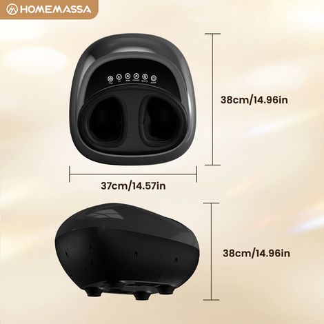 Massaggiatore piedi elettrico nero ABS OKMYHOME (1/2)